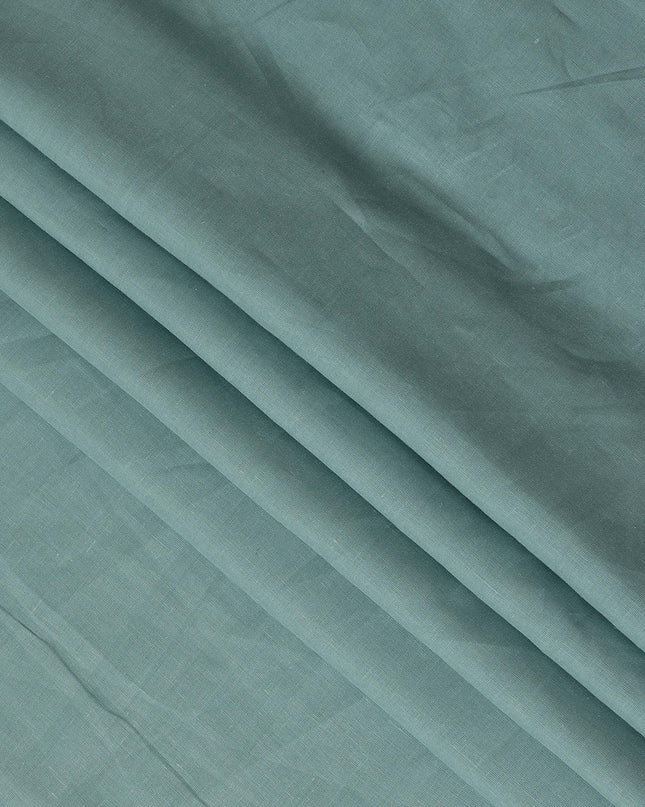 Seafoam Green Solid Plain Pure Linen Fabric Soft Breathable Lightweight Natural Linen Cloth for Apparel Sewing Craft Dressmaking Material 150 Cms Width Premium Quality Indian Origin Linen Fabric-D28479