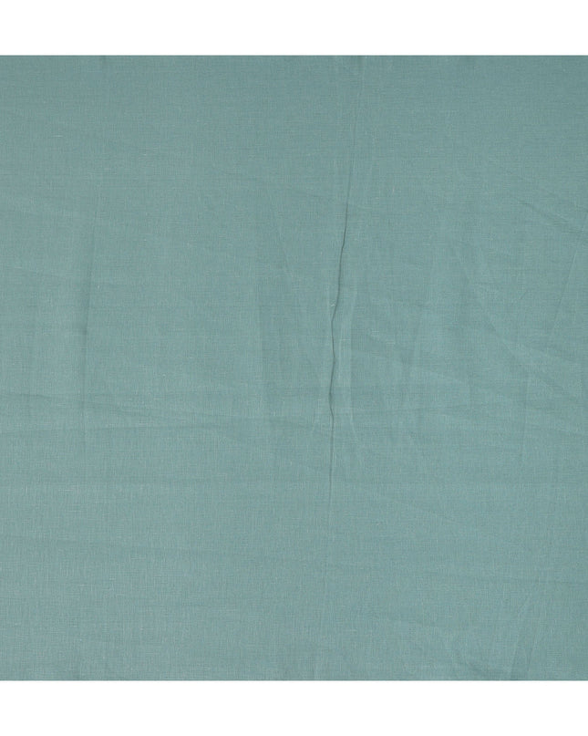 Seafoam Green Solid Plain Pure Linen Fabric Soft Breathable Lightweight Natural Linen Cloth for Apparel Sewing Craft Dressmaking Material 150 Cms Width Premium Quality Indian Origin Linen Fabric-D28479