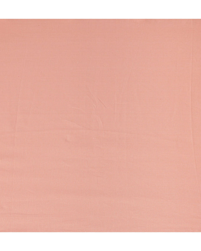 Peach Solid Plain Pure Linen Fabric Soft Breathable Lightweight Natural Linen Cloth for Apparel Sewing Craft Dressmaking Material 150 Cms Width Premium Quality Indian Origin Linen Fabric-D28471