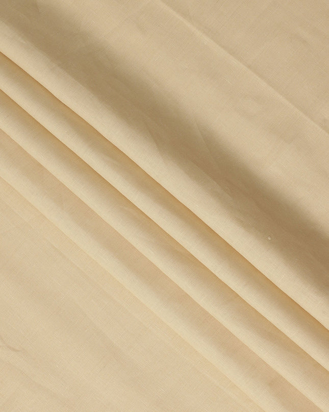 Sand Beige Solid Plain Pure Linen Fabric Soft Breathable Lightweight Natural Linen Cloth for Apparel Sewing Craft Dressmaking Material 150 Cms Width Premium Quality Indian Origin Linen Fabric-D28476