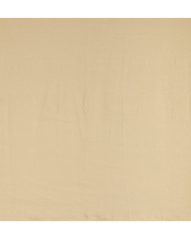 Sand Beige Solid Plain Pure Linen Fabric Soft Breathable Lightweight Natural Linen Cloth for Apparel Sewing Craft Dressmaking Material 150 Cms Width Premium Quality Indian Origin Linen Fabric-D28476