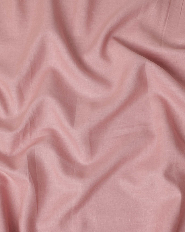 Pink Solid Plain Pure Linen Fabric Soft Breathable Lightweight Natural Textile for Apparel Sewing Craft Dressmaking Material 150 Cms Width Premium Quality Indian Origin Linen Fabric-D28467