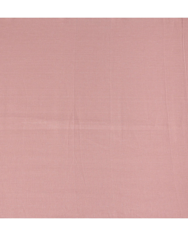 Pink Solid Plain Pure Linen Fabric Soft Breathable Lightweight Natural Textile for Apparel Sewing Craft Dressmaking Material 150 Cms Width Premium Quality Indian Origin Linen Fabric-D28467