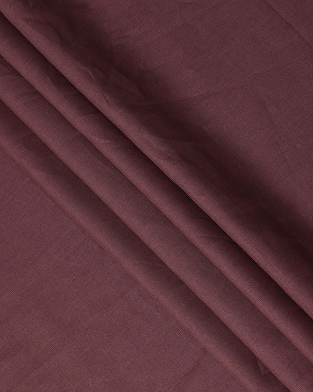 Dusty Mauve Solid Plain Pure Linen Fabric Soft Breathable Lightweight Natural Linen Cloth for Apparel Sewing Craft Dressmaking Material 150 Cms Width Premium Quality Indian Origin Linen Fabric-D28474
