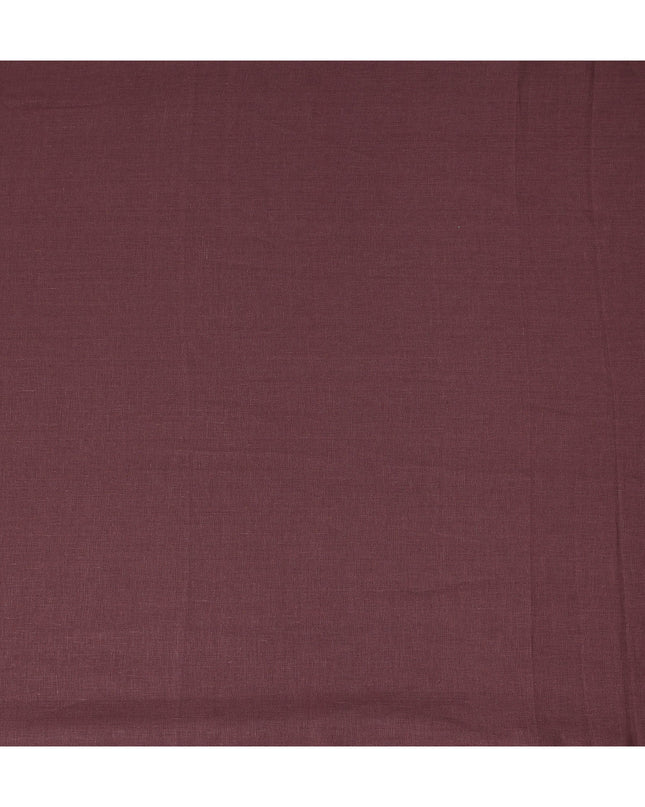 Dusty Mauve Solid Plain Pure Linen Fabric Soft Breathable Lightweight Natural Linen Cloth for Apparel Sewing Craft Dressmaking Material 150 Cms Width Premium Quality Indian Origin Linen Fabric-D28474