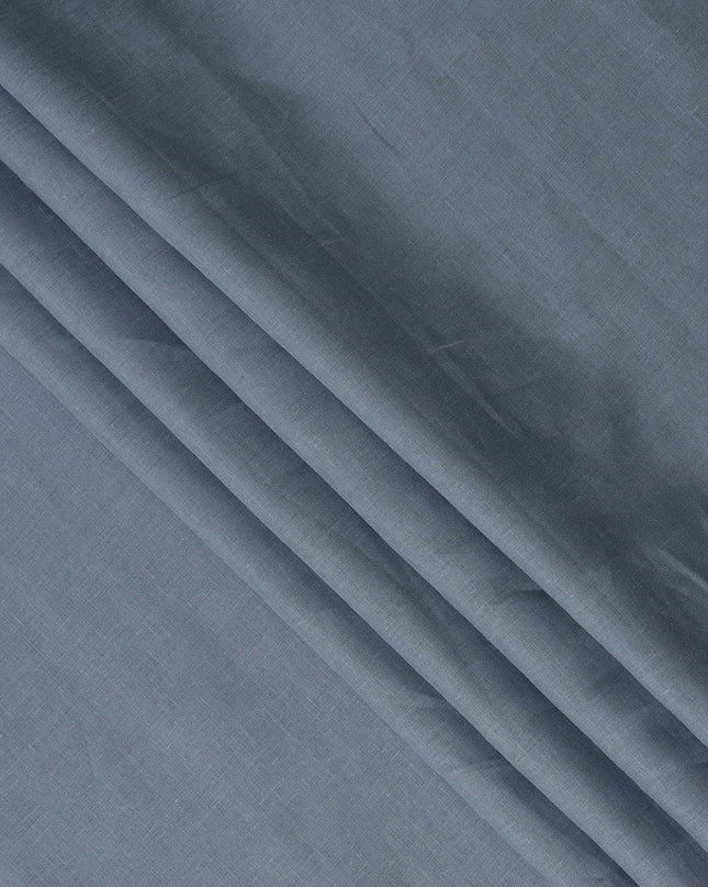 Steel Blue Solid Plain Pure Linen Fabric Soft Breathable Lightweight Natural Linen Cloth for Apparel Sewing Craft Dressmaking Material 150 Cms Width Premium Quality Indian Origin Linen Fabric-D28473
