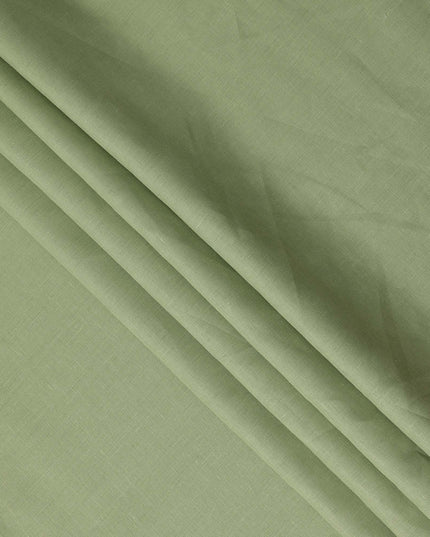 Green Solid Plain Pure Linen Fabric Soft Breathable Lightweight Natural Linen Cloth for Apparel Sewing Craft Dressmaking Material 150 Cms Width Premium Quality Indian Origin Linen Fabric-D28468