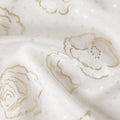 Ivory White Silk Satin Jacquard Fabric 140cm