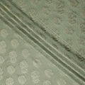 Sage Green Silk Satin Jacquard Fabric 140cm