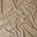 Champagne Beige Silk Satin Jacquard Fabric 140cm