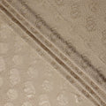 Champagne Beige Silk Satin Jacquard Fabric 140cm
