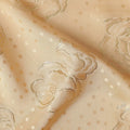 Champagne Gold Silk Satin Jacquard Fabric 140cm