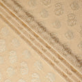 Champagne Gold Silk Satin Jacquard Fabric 140cm