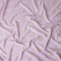 Lilac Pink Silk Satin Jacquard Fabric 140cm