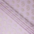Lilac Pink Silk Satin Jacquard Fabric 140cm