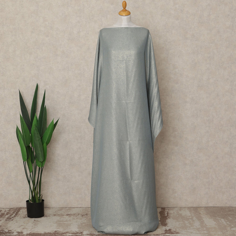 Silver Grey Traditional Somali Dirac Silk Chiffon Fabric with Metallic Finish 3.5 Mtrs Length 140 Cms Width Lightweight Flowing Elegant Cultural Wear Fabric from South Korea-D28379