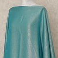 Turquoise Traditional Somali Dirac Silk Chiffon Fabric with Metallic Finish 3.5 Mtrs Length 140 Cms Width Lightweight Flowing Elegant Cultural Wear Fabric from South Korea-D28378