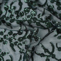 Green Self Pure Silk Chiffon Fabric 110cm