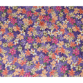 Purple Multicolor Floral Printed Viscose Modal Satin Fabric Soft Smooth Lightweight Flowing Botanical Flower Pattern Dress Sewing Material 110 Cms Width Made In India-D28311