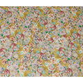 Mustard Yellow Abstract Floral Printed Viscose Modal Satin Fabric 110 Cms India Origin-D27570