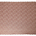 Rose Gold Floral Metallic Embroidered Synthetic Lace Fabric Elegant Design 110 Cms Made in South Korea-D27465