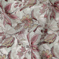 Off White Pink Floral Printed Cotton Voile Fabric 150 Cms Width Lightweight Soft Breathable Dress Material Made In India-D27865 Regal Fabrics