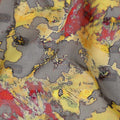 Grey Yellow Red Abstract Printed Cotton Voile Fabric 150 Cms Width Soft Lightweight Breathable Dress Material Made In India-D27883