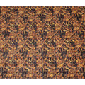 Dark Brown Mustard Floral Printed Cotton Voile Fabric 150 Cms Width Lightweight Soft Breathable Dress Material Made In India-D27870