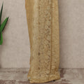 Antique Gold Premium French Metallic Chantilly Saree Lace Fabric 5.5 Meters Length 110 Cms Width Imported From France Elegant Designer Lace Blouse Not Included-D27361 Regal Fabrics