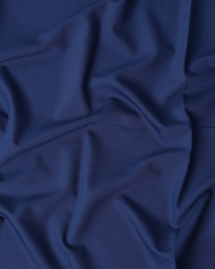 Scabal Super 140 Blue Suiting Fabric 150cm