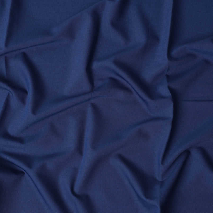 Scabal Super 140 Blue Suiting Fabric 150cm