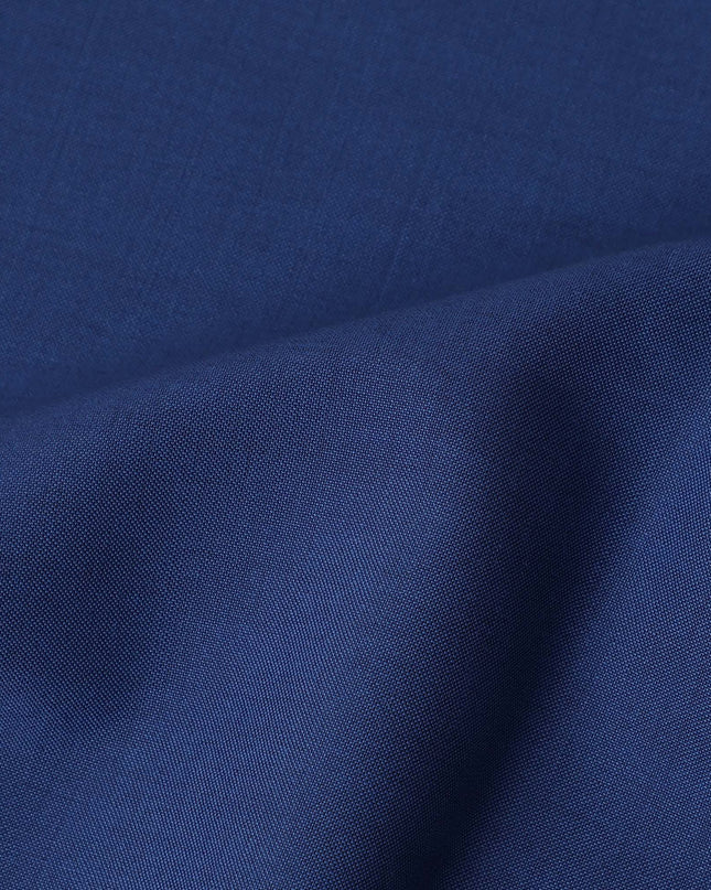 Scabal Super 140 Blue Suiting Fabric 150cm