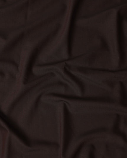 Scabal Super 140 Chocolate Suiting Fabric 150cm