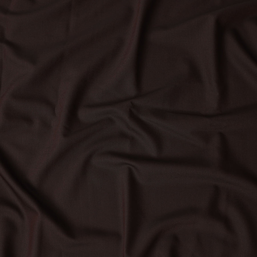 Scabal Super 140 Chocolate Suiting Fabric 150cm