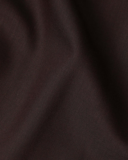Scabal Super 140 Chocolate Suiting Fabric 150cm
