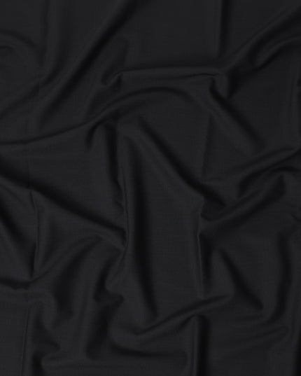 Scabal Super 140 Black Suiting Fabric 150cm