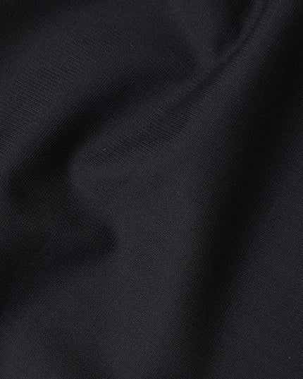 Scabal Super 140 Black Suiting Fabric 150cm