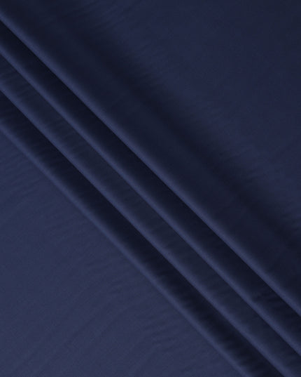 Royal Navy Blue Premium Blended Poly Wool Suiting Fabric 150 Cm Width Smooth Finish Durable Breathable Wrinkle Resistant Fabric For Suits Blazers Trousers Formal Wear Made In India-D28856 Regal Fabrics