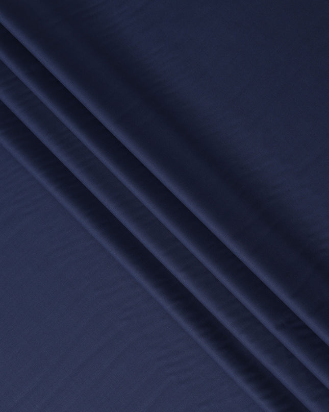 Royal Navy Blue Premium Blended Poly Wool Suiting Fabric 150 Cm Width Smooth Finish Durable Breathable Wrinkle Resistant Fabric For Suits Blazers Trousers Formal Wear Made In India-D28856 Regal Fabrics