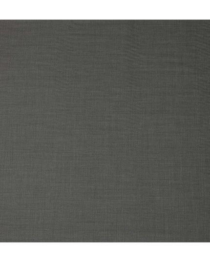 Charcoal Grey Premium Blended Poly Wool Suiting Fabric 150 Cm Width Smooth Finish Durable Breathable Wrinkle Resistant Fabric For Suits Blazers Trousers Formal Wear Made In India-D28853 Regal Fabrics