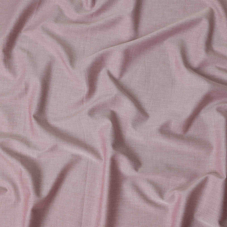 Dusty Rose Solid Textured Premium Italian 100% Cotton Shirting Fabric Smooth Woven Fine Grain Luxury Apparel Material 150 Cms Width Made in Italy-D27433