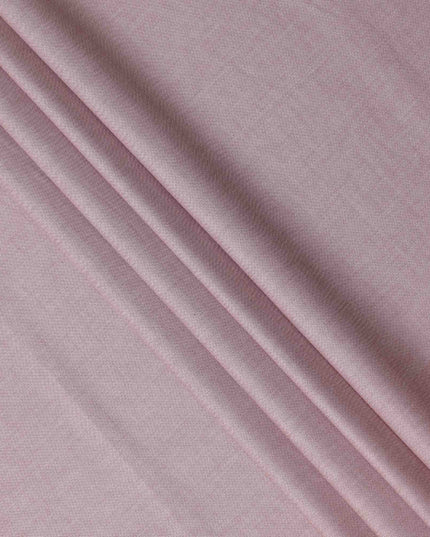 Dusty Rose Solid Textured Premium Italian 100% Cotton Shirting Fabric Smooth Woven Fine Grain Luxury Apparel Material 150 Cms Width Made in Italy-D27433