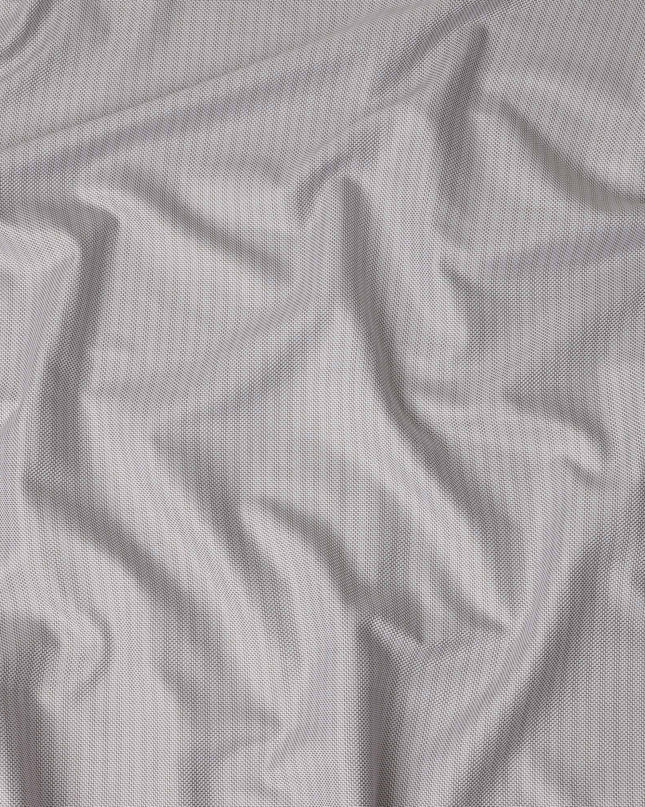 Light Grey Solid Premium Italian 100% Cotton Shirting Fabric Smooth Woven Fine Texture Luxury Apparel Material 150 Cms Width Made in Italy-D27430