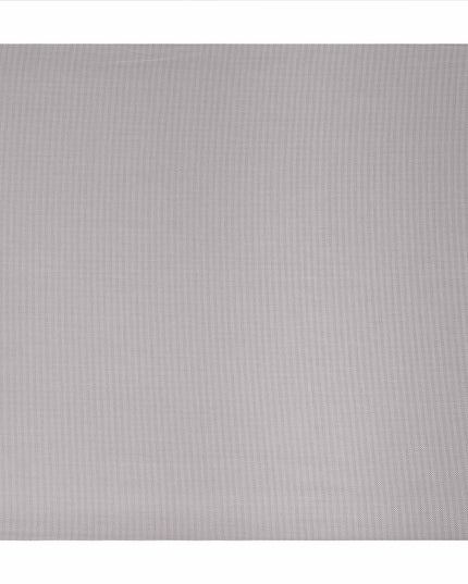 Light Grey Solid Premium Italian 100% Cotton Shirting Fabric Smooth Woven Fine Texture Luxury Apparel Material 150 Cms Width Made in Italy-D27430