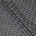 Black White Striped Premium Italian 100% Cotton Shirting Fabric Fine Linear Design Smooth Woven Luxury Apparel Material 150 Cms Width Made in Italy-D27434