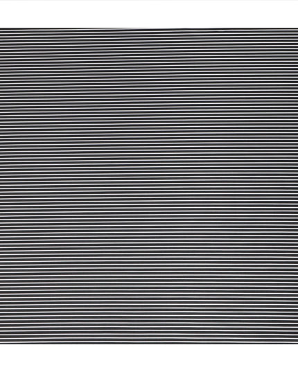 Black White Striped Premium Italian 100% Cotton Shirting Fabric Fine Linear Design Smooth Woven Luxury Apparel Material 150 Cms Width Made in Italy-D27434