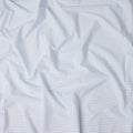 Light Blue Fine Stripe Premium Italian Blended Cotton Shirting Fabric Micro Striped Woven Design Soft Breathable Luxury Shirt Tailoring Material 150 Cms Width Italy Origin-D28507 - Regal Fabrics
