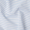 Light Blue Fine Stripe Premium Italian Blended Cotton Shirting Fabric Micro Striped Woven Design Soft Breathable Luxury Shirt Tailoring Material 150 Cms Width Italy Origin-D28507 - Regal Fabrics