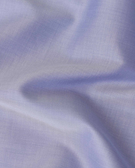 Lavender Blue Solid Plain Premium Italian Blended Cotton Shirting Fabric Smooth Soft Lightweight Breathable Luxury Shirt Tailoring Material 150 Cms Width Italy Origin-D28500