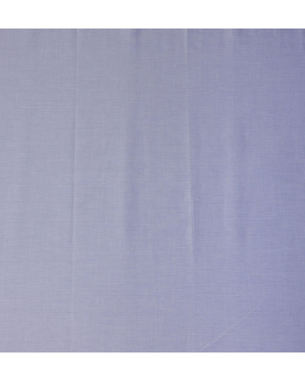 Lavender Blue Solid Plain Premium Italian Blended Cotton Shirting Fabric Smooth Soft Lightweight Breathable Luxury Shirt Tailoring Material 150 Cms Width Italy Origin-D28500